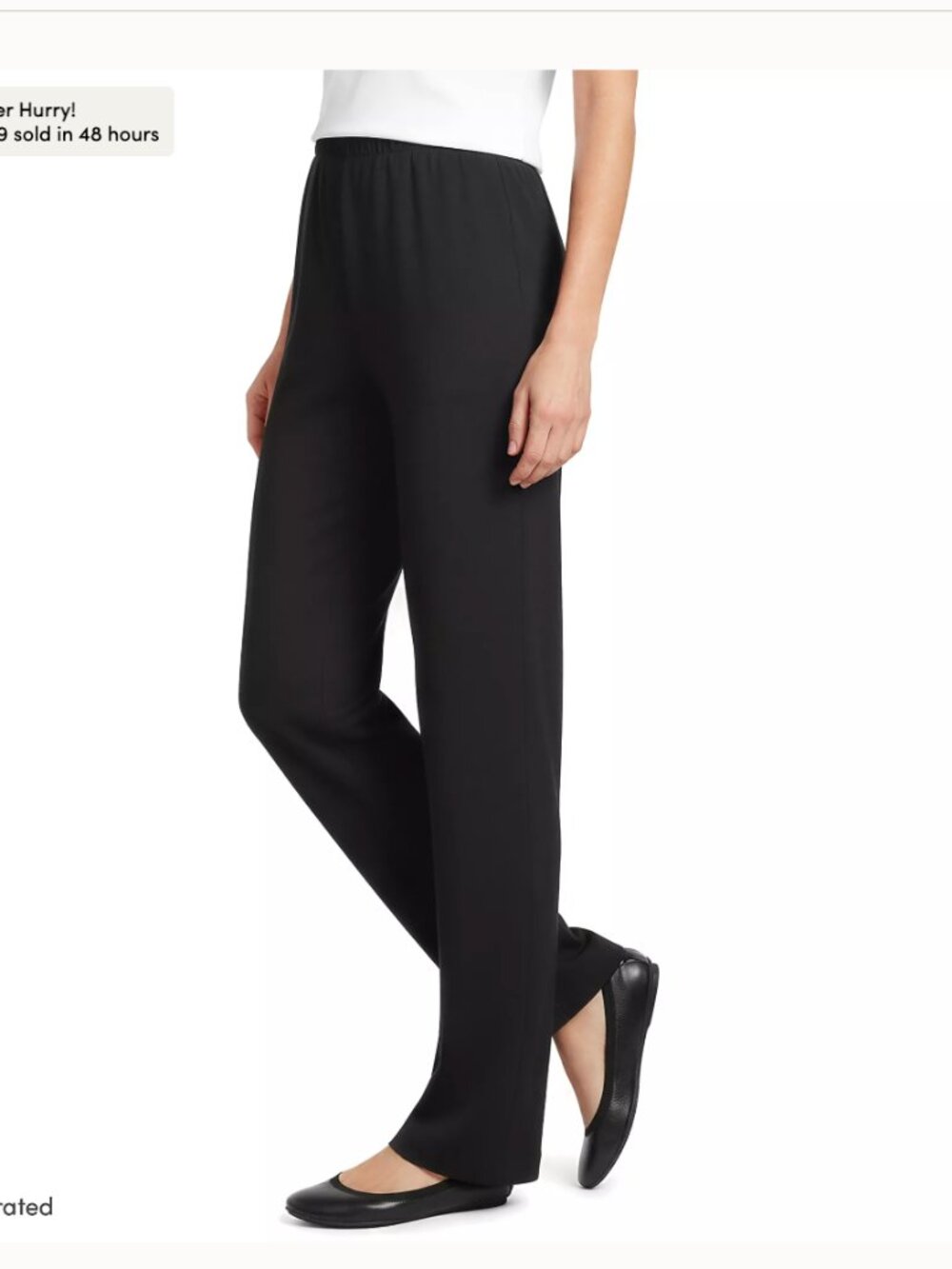 Lands End NWT Women's Plus Size Sport Knit High Rise Elastic Waist Pull On Pants